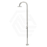 Bella Vista Mica 316 Stainless Steel Gooseneck Freestanding Outdoor Shower Set Variant Color Available