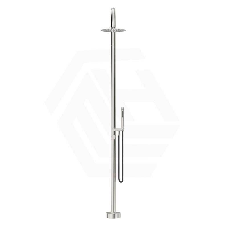 Bella Vista Mica 316 Stainless Steel Gooseneck Freestanding Outdoor Shower Set Variant Color Available