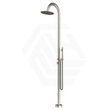 Bella Vista Mica 316 Stainless Steel Gooseneck Freestanding Outdoor Shower Set Variant Color Available