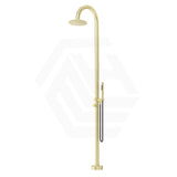Bella Vista Mica 316 Stainless Steel Gooseneck Freestanding Outdoor Shower Set Variant Color Available