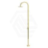 Bella Vista Mica 316 Stainless Steel Gooseneck Freestanding Outdoor Shower Set Variant Color Available