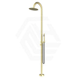 Bella Vista Mica 316 Stainless Steel Gooseneck Freestanding Outdoor Shower Set Variant Color Available