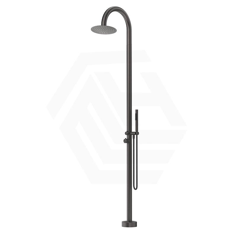 Bella Vista Mica 316 Stainless Steel Gooseneck Freestanding Outdoor Shower Set Variant Color Available