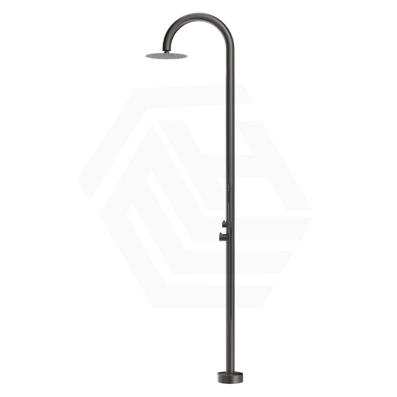 Bella Vista Mica 316 Stainless Steel Gooseneck Freestanding Outdoor Shower Set Variant Color Available