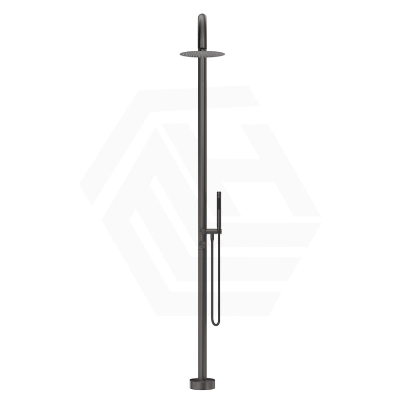 Bella Vista Mica 316 Stainless Steel Gooseneck Freestanding Outdoor Shower Set Variant Color Available