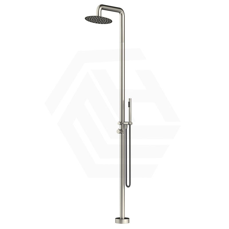 Bella Vista Mica Soft Square 316 Stainless Steel Freestanding Outdoor Shower Set Variant Color Available