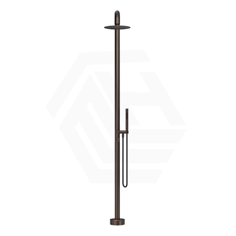 Bella Vista Mica Soft Square 316 Stainless Steel Freestanding Outdoor Shower Set Variant Color Available