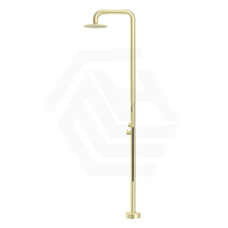 Bella Vista Mica Soft Square 316 Stainless Steel Freestanding Outdoor Shower Set Variant Color Available