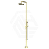 Bella Vista Mica Soft Square 316 Stainless Steel Freestanding Outdoor Shower Set Variant Color Available