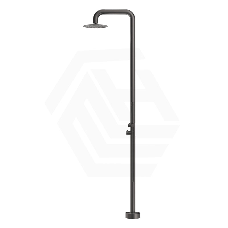 Bella Vista Mica Soft Square 316 Stainless Steel Freestanding Outdoor Shower Set Variant Color Available