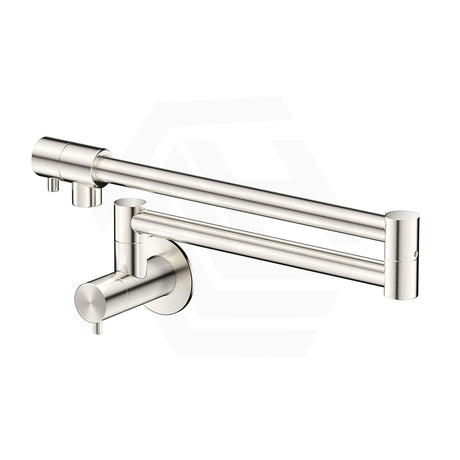 Bella Vista Mica Wall Mounted Kitchen Pot Filler Tap with Dual Swing Arm Stainless Steel Variant Color Available