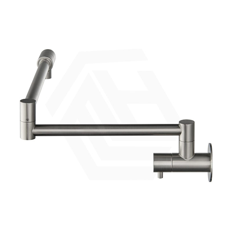 Bella Vista Mica Wall Mounted Kitchen Pot Filler Tap with Dual Swing Arm Stainless Steel Variant Color Available