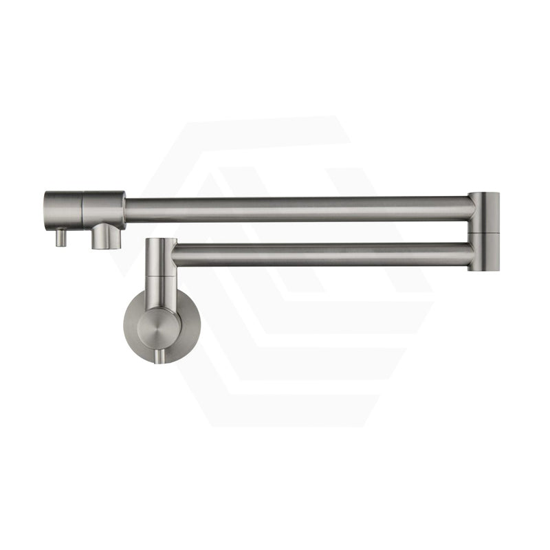 Bella Vista Mica Wall Mounted Kitchen Pot Filler Tap with Dual Swing Arm Stainless Steel Variant Color Available