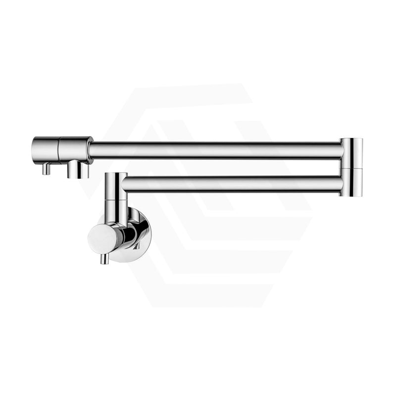 Bella Vista Mica Wall Mounted Kitchen Pot Filler Tap with Dual Swing Arm Stainless Steel Variant Color Available