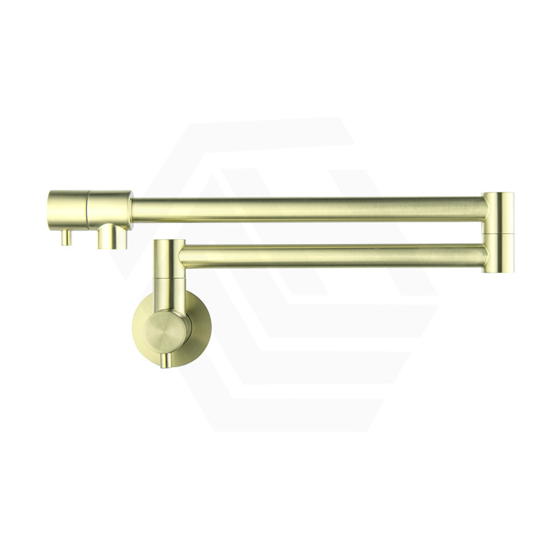 Bella Vista Mica Wall Mounted Kitchen Pot Filler Tap with Dual Swing Arm Stainless Steel Variant Color Available