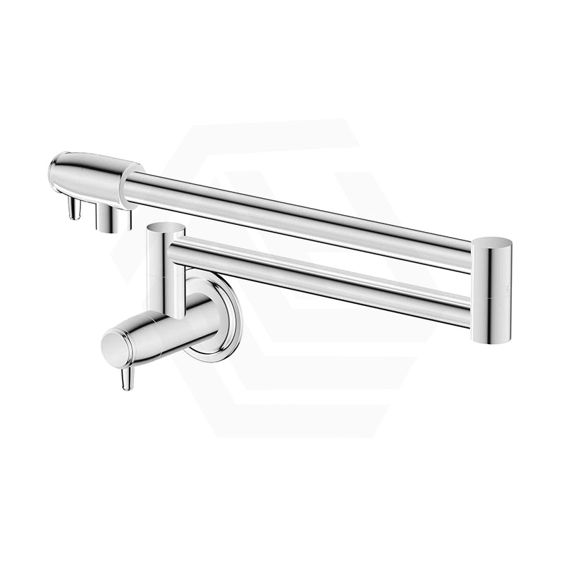 Bella Vista Mica Solid Brass Wall-Mounted Classic Kitchen Pot Filler Chrome