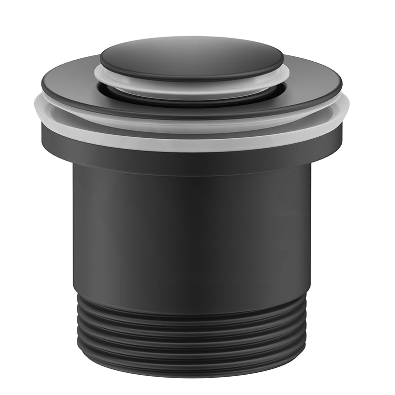 Matt Black Bella Vista Xulu 32/40mm Universal Brass Pop Up Waste with Overflow & Non-Overflow