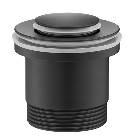 Matt Black Bella Vista Xulu 32/40mm Universal Brass Pop Up Waste with Overflow & Non-Overflow