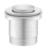 Brushed Silver Bella Vista Xulu 32/40mm Universal Brass Pop Up Waste with Overflow & Non-Overflow