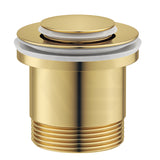 G#8(Gold) Bella Vista Xulu 32/40mm Universal Brass Pop Up Waste with Overflow & Non-Overflow