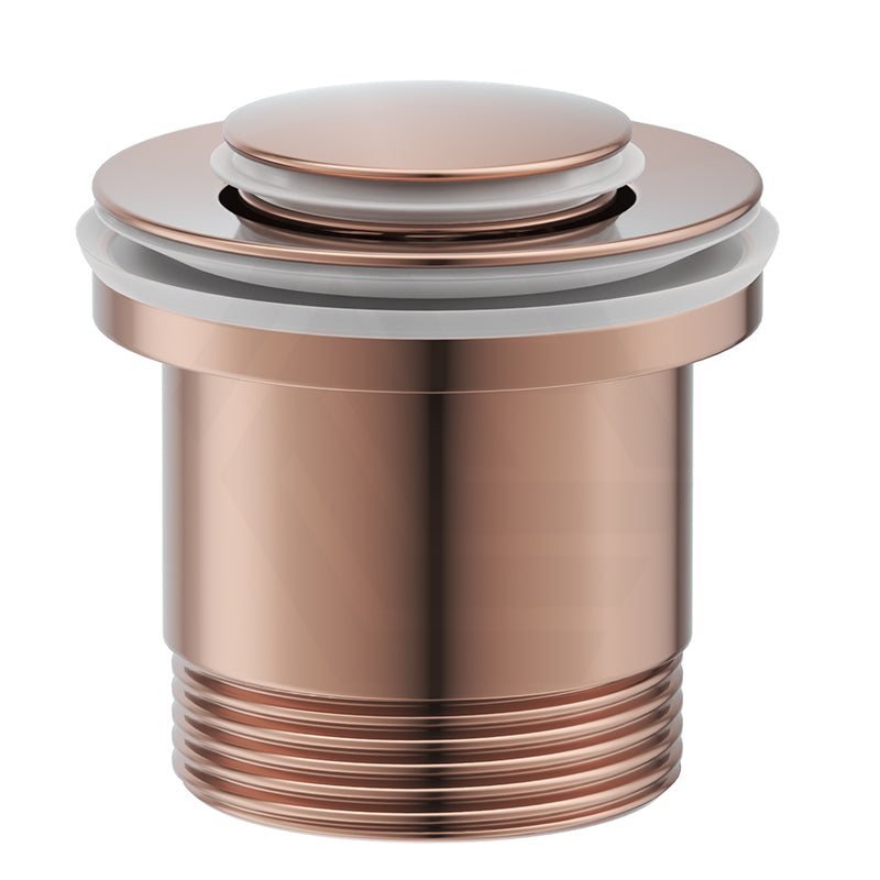 Rose Gold Bella Vista Xulu 32/40mm Universal Brass Pop Up Waste with Overflow & Non-Overflow