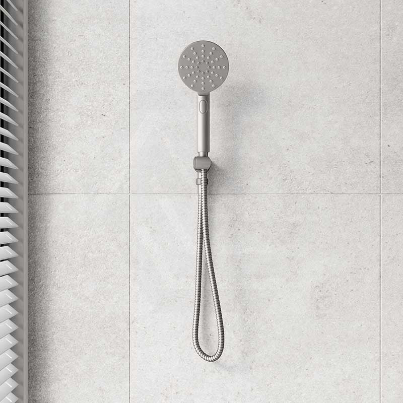 Bella Vista Mica Round 3 Functions Handheld Shower Set on Wall Bracket Variant Colors Available