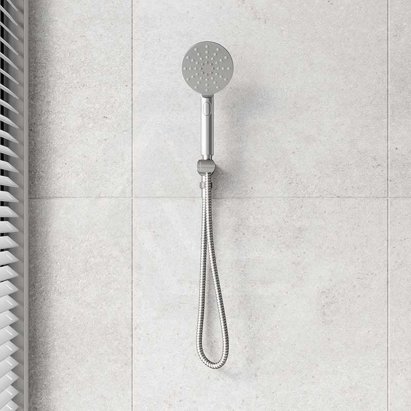 Bella Vista Mica Round 3 Functions Handheld Shower Set on Wall Bracket Variant Colors Available