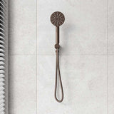 Bella Vista Mica Round 3 Functions Handheld Shower Set on Wall Bracket Variant Colors Available