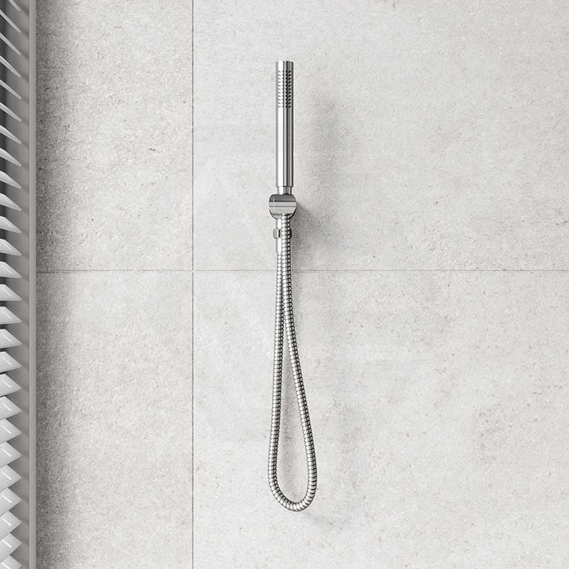 Bella Vista Mica Round Handheld Shower Set on Wall Bracket Variant Colors Available