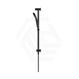 Matt Black Bella Vista Mica Fluted Shower Rail with Handheld Set Inbuilt Inlet Stainless