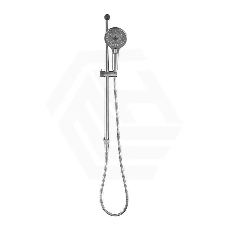 Bella Vista Mica Fluted Shower Rail with Handheld Set Inbuilt Inlet Stainless Variant Colour Available