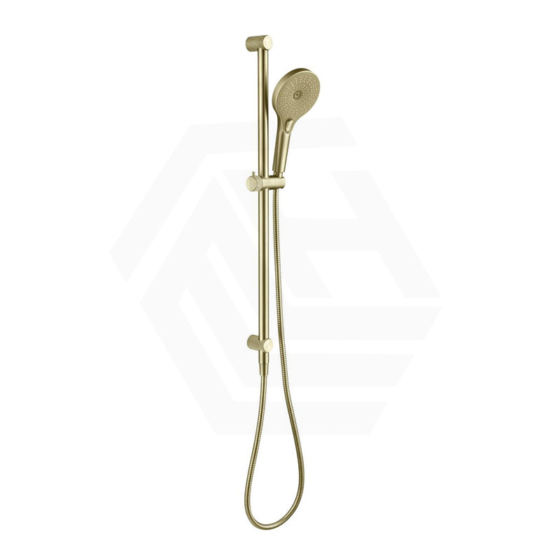 Bella Vista Mica Fluted Shower Rail with Handheld Set Inbuilt Inlet Stainless Variant Colour Available