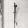 M#6(Gunmetal-Grey) Bella Vista Mica Fluted Shower Rail with Handheld Set Inbuilt Inlet Stainless 