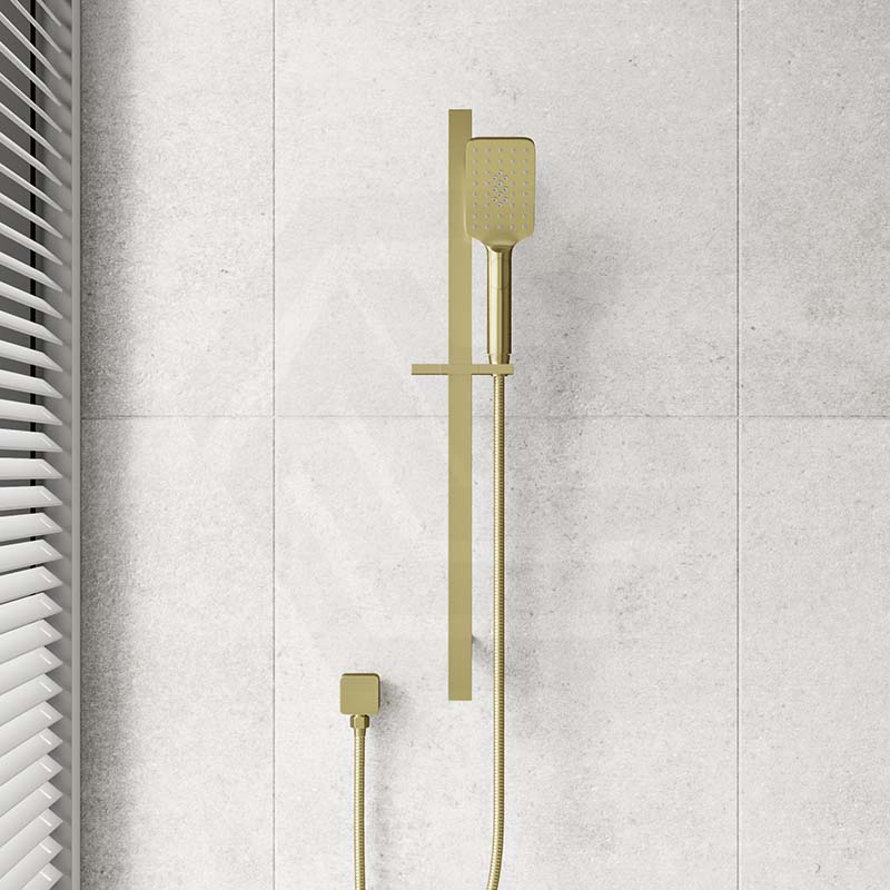 Bella Vista Cresta Square Single Shower Rail with Handheld Set Universal Inlet Variant Colour Available