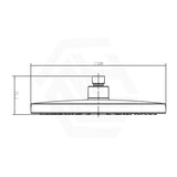 Bella Vista Mica 250mm Round ABS 6H Shower Head Variant Colour Available