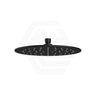 Matt Black Bella Vista Mica 250mm Round Shower Head Stainless Steel