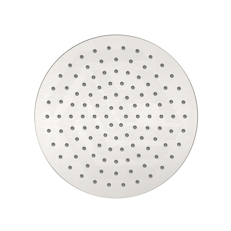 Bella Vista Mica 250mm Round Stainless Steel Shower Head 5mm Thick Colour Available