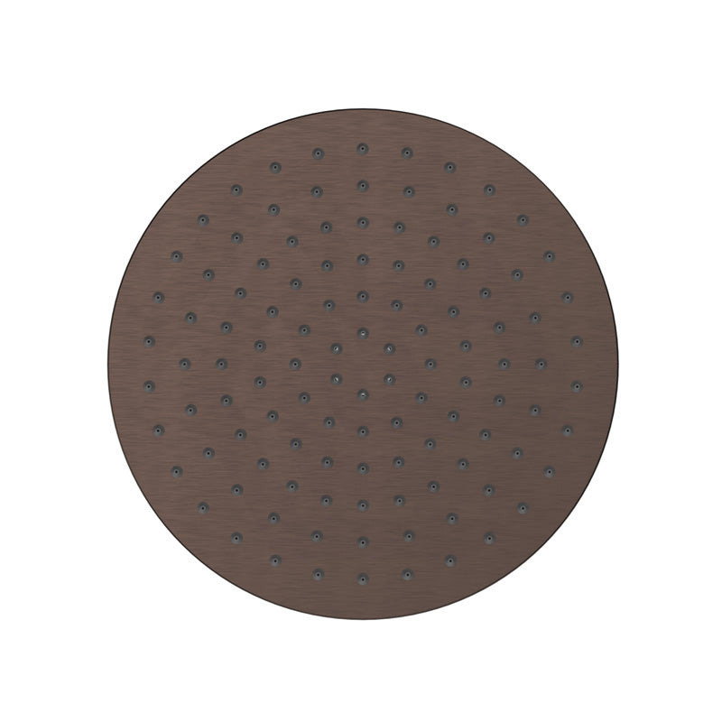 Bella Vista Mica 250mm Round Stainless Steel Shower Head 5mm Thick Colour Available