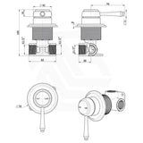 Bella Vista Mica Heritage Stainless Steel Shower/Bath Wall Mixer Trim Kits Only Variant Color Available