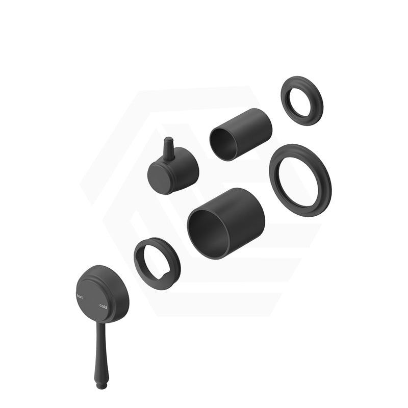 Bella Vista Mica Heritage Round Stainless Steel Wall Mixer with Diverter Variant Colour Available