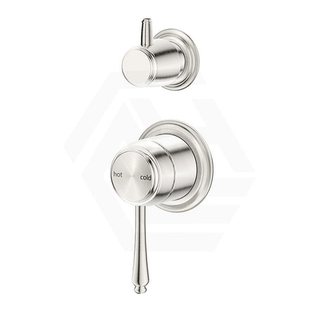 Bella Vista Mica Heritage Round Stainless Steel Wall Mixer with Diverter Variant Colour Available