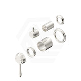 Bella Vista Mica Heritage Round Stainless Steel Wall Mixer with Diverter Variant Colour Available