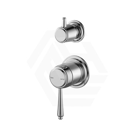 Bella Vista Mica Heritage Round Stainless Steel Wall Mixer with Diverter Variant Colour Available