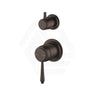 Bella Vista Mica Heritage Round Stainless Steel Wall Mixer with Diverter Variant Colour Available