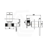 Bella Vista Mica Shower Wall Mixer Inwall Body