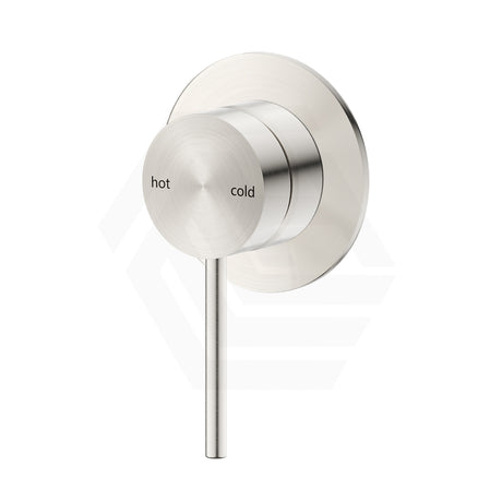 Bella Vista Mica Round Stainless Steel Shower Wall Mixer Brushed Nickel