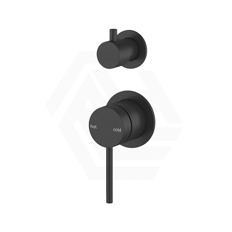 Bella Vista Mica Stainless Steel Shower Wall Diverter Mixer with Separate Round Plates Variant Colour Available