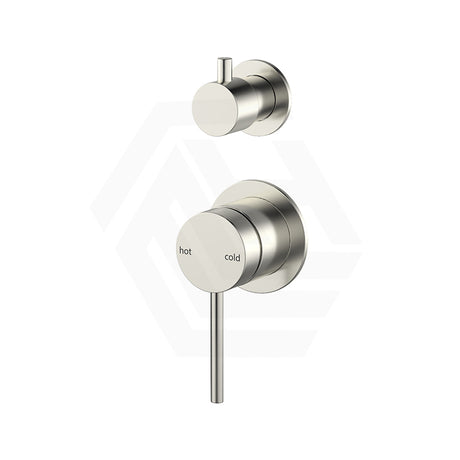 Bella Vista Mica Stainless Steel Shower Wall Diverter Mixer with Separate Round Plates Variant Colour Available