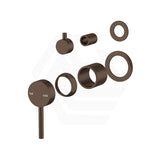 Bella Vista Mica Shower Wall Diverter Mixer Trim Kit Only with Separate Round Plates Variant Colour Available