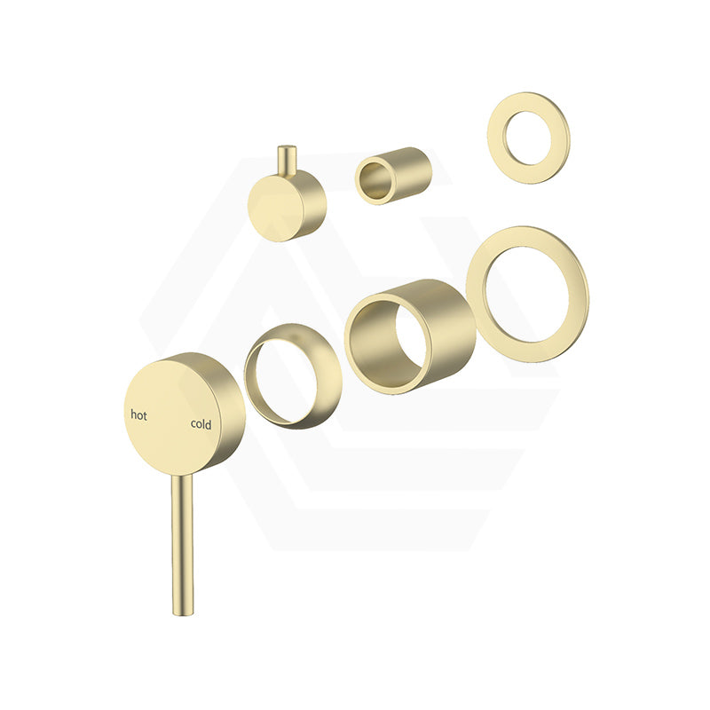 Bella Vista Mica Shower Wall Diverter Mixer Trim Kit Only with Separate Round Plates Variant Colour Available